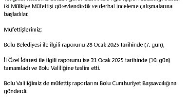 Kartalkaya'daki otel yangınının müfettiş raporları, Bolu Cumhuriyet Başsavcılığı'na teslim edildi