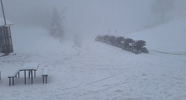 Kartepe'de kar yağışı