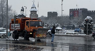 Kayseri'de kar yağışı