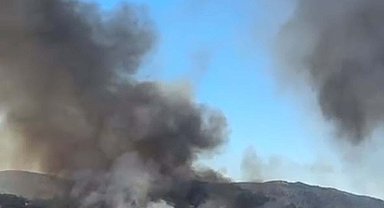 Köyceğiz Gölü'ndeki sazlık alanda yangın