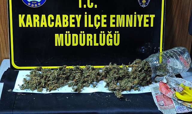 Kuş kümesinde 500 gram Hint keneviri ele geçirildi