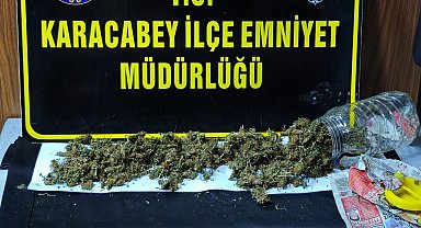 Kuş kümesinde 500 gram Hint keneviri ele geçirildi