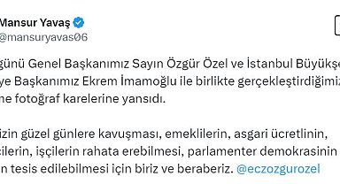 Mansur Yavaş: Biriz ve beraberiz