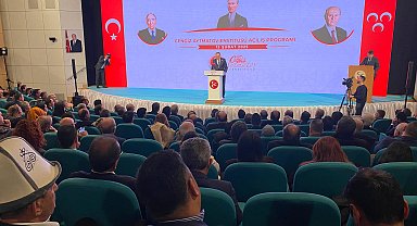 MHP Genel Merkezi'nde 'Cengiz Aytmatov Enstitüsü'nün açılışı için tören