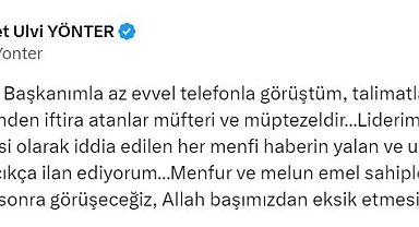 MHP'li Yönter: Genel Başkanımızın sağlığı üzerinden iftira atanlar müfteridir