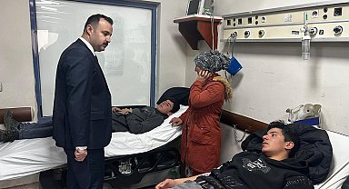 Minibüs, şarampole yuvarlandı; 5'i öğrenci, 6 yaralı