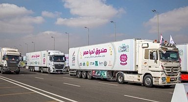 Mısır'dan Gazze'ye Ramazan ayı öncesinde 7 bin 200 tonluk yardım