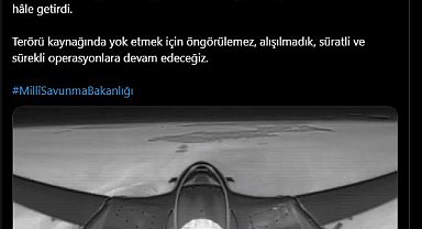MSB: Irak ve Suriye'nin kuzeyinde 7 terörist etkisiz hale getirildi