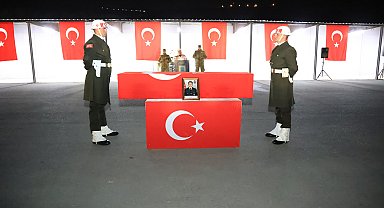 Naaşına 26 ay sonra ulaşılan şehit Uzman Çavuş Bazna için Şırnak'ta tören