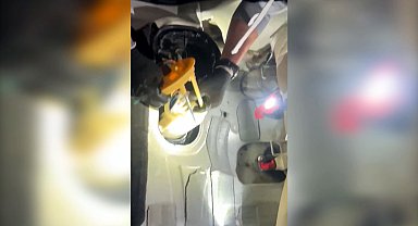 Otomobilin yakıt deposundan 3 kilo metamfetamin çıktı