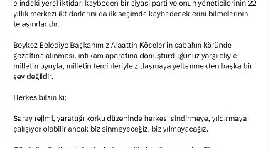 Özgür Özel: Köseler'in gözaltına alınması, milletin tercihleriyle zıtlaşmaya yeltenmektir