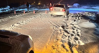 Samsun'da 'kar' eğlencesine gidenler, dönüş yolunda mahsur kaldı