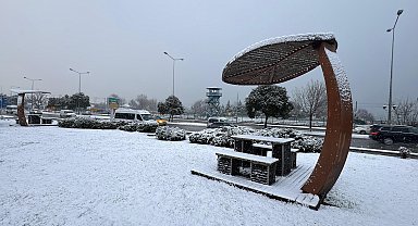 Samsun'da kar yağışı etkili oldu