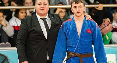 Samsunsporlu judocu İbrahim Ethem Arslan, Türkiye ikincisi oldu