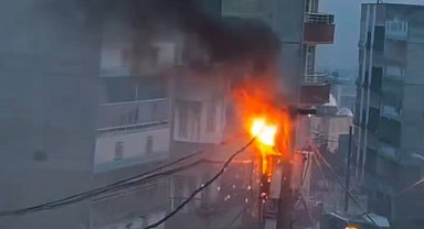 Şanlıurfa'da trafodaki patlama kamerada