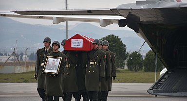 Şehit uzman çavuşun cenazesi, törenle memleketine uğurlandı