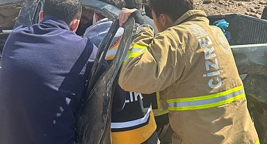 Şırnak'ta kamyonet şarampole yuvarlandı; 5 yaralı