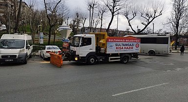 Sultangazi'de kar yağışı için hazırlıklar tamamlandı