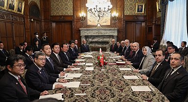 TBMM Başkanı Kurtulmuş, Tokyo'da Japonya Temsilciler Meclisi Başkanı Nukaga ile görüştü