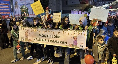 Tekirdağ'da 'hoş geldin ramazan' yürüyüşü