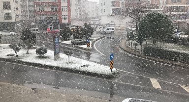 Tekirdağ'da kar yağışı