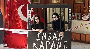 Teknoloji bağımlılığına 'canlı' sergiyle dikkat çektiler