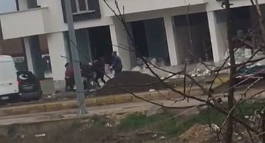 Tokat'ta işçilerin kavgası kamerada
