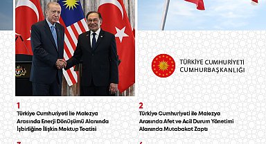 Türkiye ile Malezya arasında 11 anlaşma imzalandı