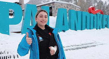 Türkiye'nin ilk ve tek kadın downhill skiing sporcusu Duru: İtalya'da kırık parmakla yarıştım