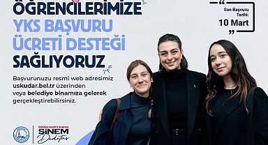 Üsküdar Belediyesi'nden YKS'ye girecek öğrencilere destek