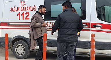 Yatar daire testeresine elini kaptıran işçinin parmağı koptu