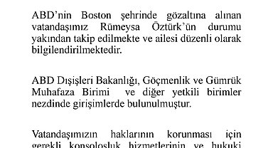 ABD'de Türk doktora öğrencisi Rümeysa Öztürk, ICE polisi tarafından gözaltına alındı
