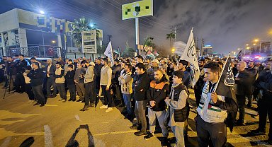 Adana'da ABD Konsolosluğu önünde 'İsrail' protestosu