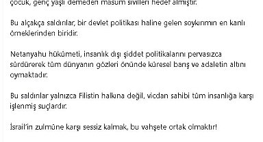 AK Parti'li Ala: Netanyahu hükümeti, barış ve adaletin altını oymaktadır