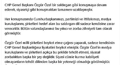 AK Parti'li Çelik'ten, Özgür Özel'e 'boykot' tepkisi