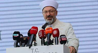 Ali Erbaş, AK Partili Zeybekci'nin yaptırdığı cami açılışına katıldı