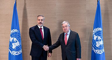 Bakan Fidan, BM Genel Sekreteri Guterres ile bir araya geldi