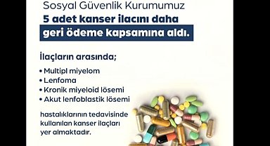 Bakan Işıkhan: 5 kanser ilacını daha geri ödeme listesine aldık