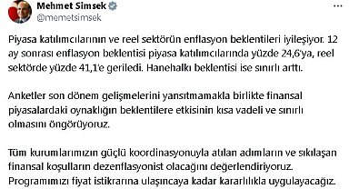 Bakan Şimşek: Piyasalardaki oynaklığın etkisi kısa vadeli ve sınırlı olacak