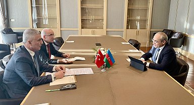 Bakan Şimşek ve Bakan Bolat, Azerbaycan Ekonomi Bakanı Cabbarov ile görüştü