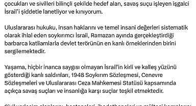 Bakan Tunç: İşgalci İsrail'i şiddetle lanetliyor ve kınıyorum