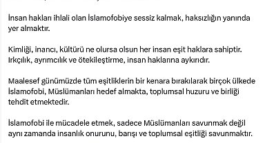 Bakan Tunç: İslamofobi, bir insanlık suçudur ve hastalıktır