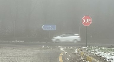 Bolu Dağı'nda sağanak ve sis etkili oldu