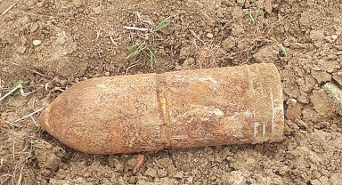 Çanakkale'de, patlamamış top mermisi imha edildi