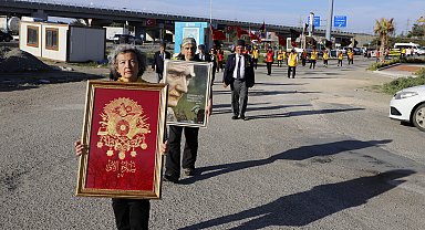 Çanakkale'ye yürüyen '57'nci Alay' korteji, Edirne'ye ulaştı