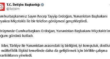 Cumhurbaşkanı Erdoğan, Yunanistan Başbakanı Miçotakis ile görüştü