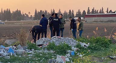 Dere yatağında insan iskeleti bulundu