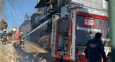 Deri fabrikasında çıkan yangın büyümeden söndürüldü