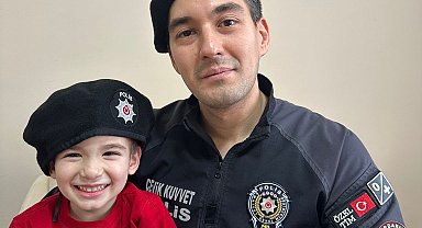 DMD hastası Kuzey'e destek için Bursa polisinden, 'Birlikte el ele Kuzey'e nefes ol' konseri