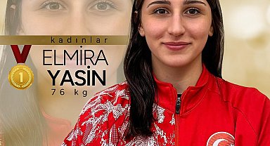 Elmira Yasin, U23 Avrupa Güreş Şampiyonası'nın 76 kilogram kategorisinde Avrupa şampiyonu oldu